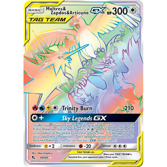 Moltres & Zapdos & Articuno GX (Secret)