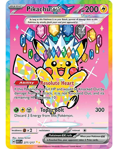 Pikachu ex - 277/217 