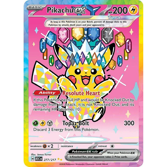 Pikachu ex - 277/217 