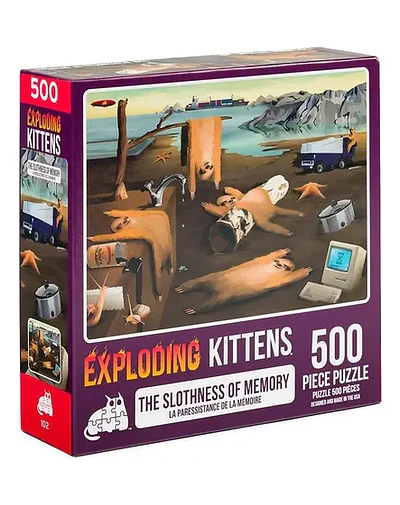Puzzles Exploding Kittens 1000 piezas: Slothness of Memory