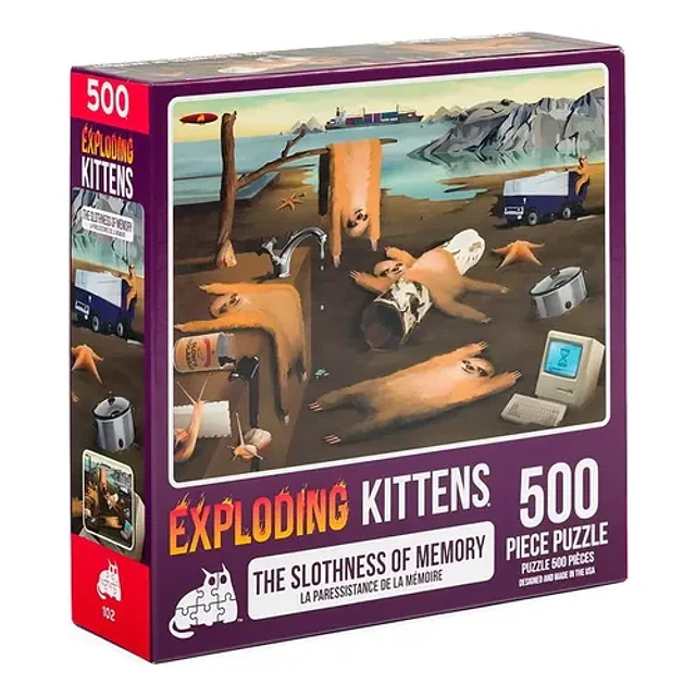 Puzzles Exploding Kittens 1000 piezas: Slothness of Memory