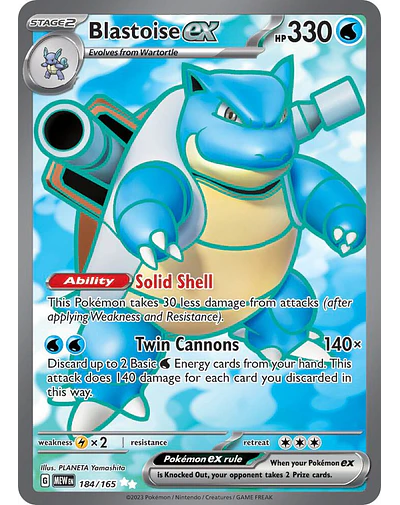 Blastoise ex - 184/165