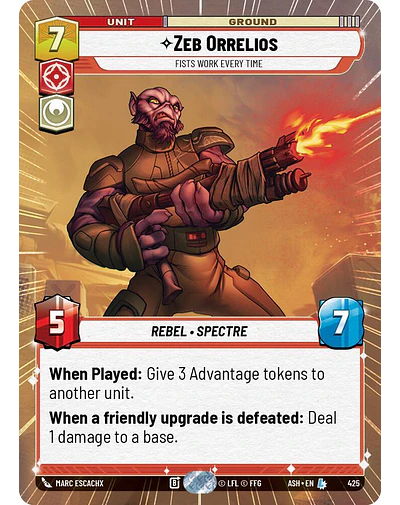Zeb Orrelios - Fists Work Every Time 
