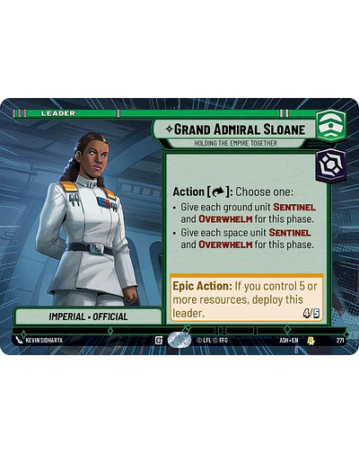 Grand Admiral Sloane - Holding the Empire Together (Hyperspace)(Leader)
