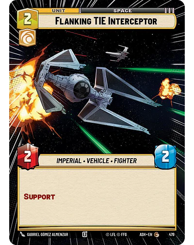 Flanking TIE Interceptor