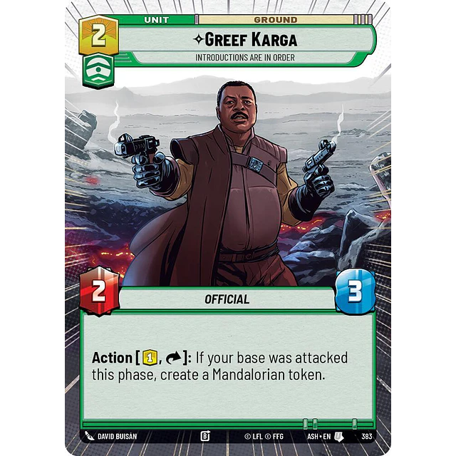 Greef Karga - Introductions are in Order