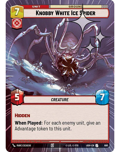 Knobby White Ice Spider