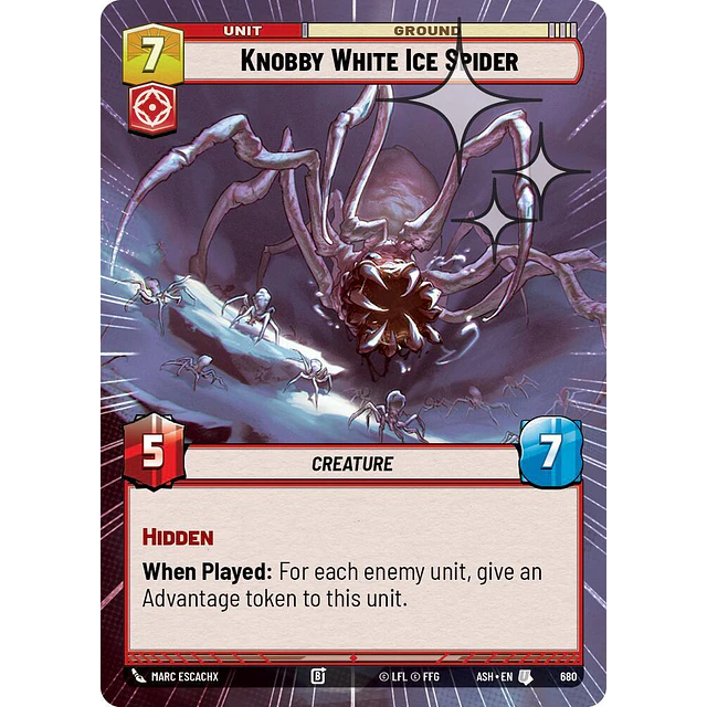 Knobby White Ice Spider 1