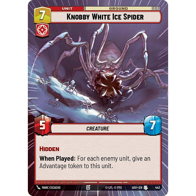 Knobby White Ice Spider 2