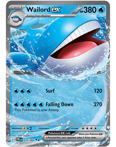 Wailord ex - 016/084