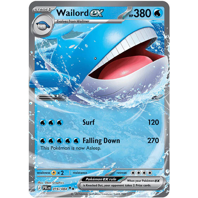 Wailord ex - 016/084
