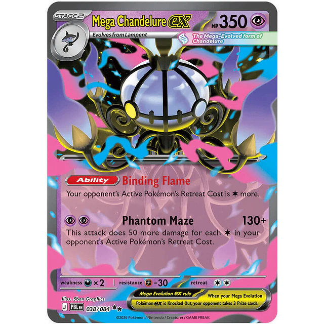Mega Chandelure ex - 038/084