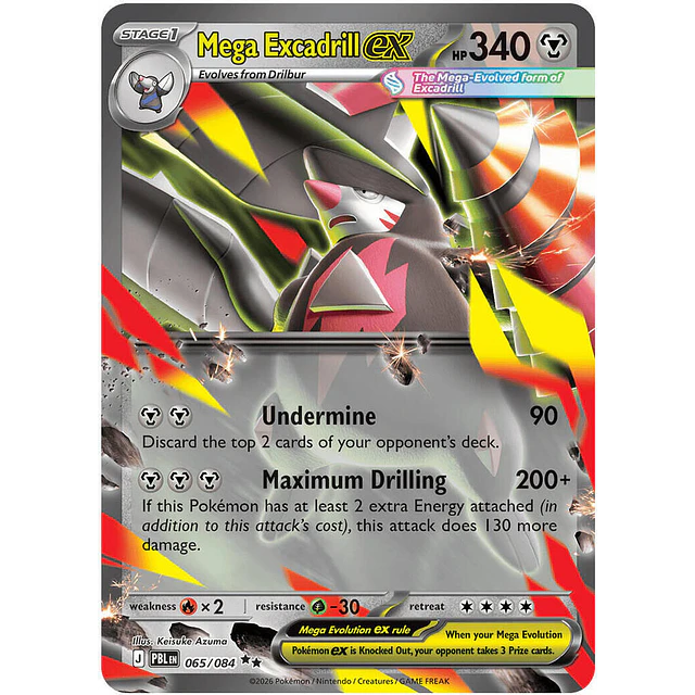 Mega Excadrill ex - 065/084