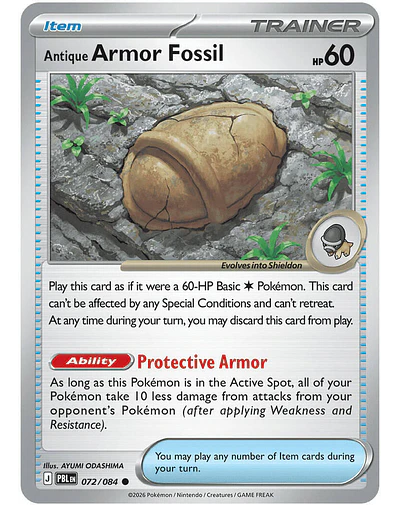 Antique Armor Fossil 072/084