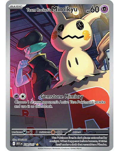Team Rocket's Mimikyu - 238/217