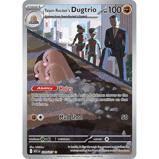 Team Rocket's Dugtrio - 239/217 2