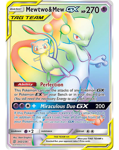 Mewtwo & Mew GX (Secret)