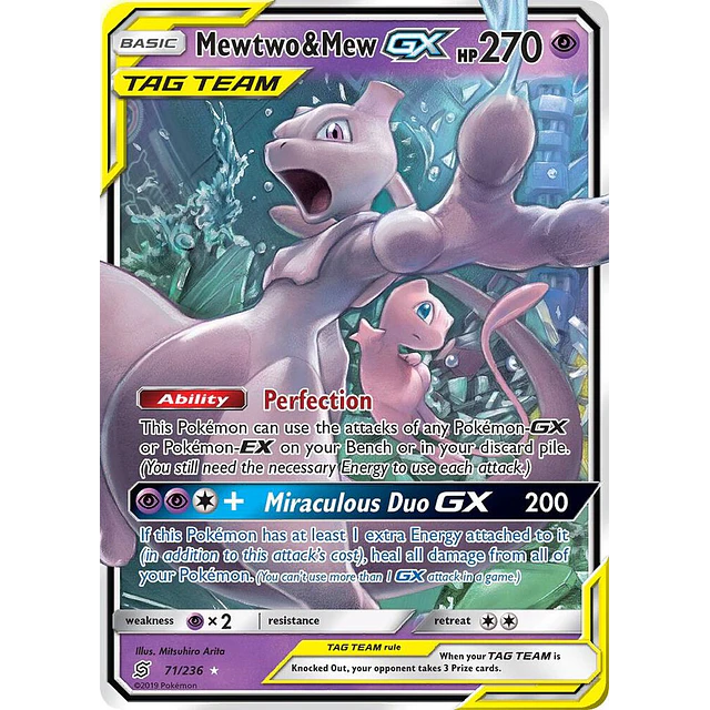 Mewtwo & Mew GX 