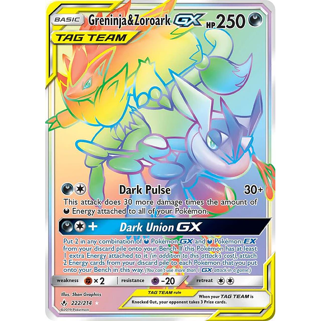 Greninja & Zoroark GX (Secret)