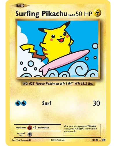 Surfing Pikachu - XY