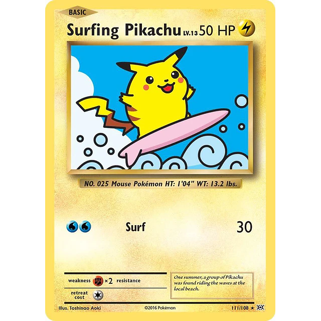 Surfing Pikachu - XY
