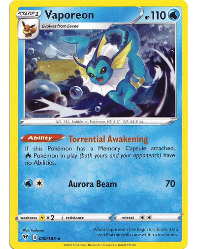 Vaporeon - 030/185 
