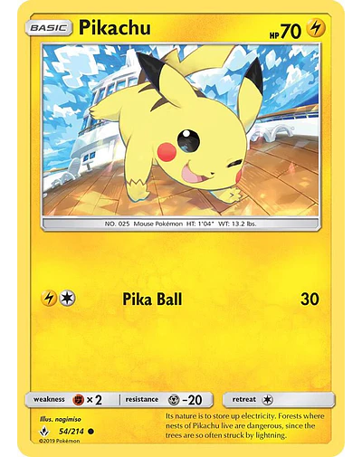 Pikachu 54/214