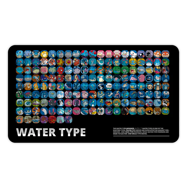 Playmat Pokémon ''Water Type'' - Secret Arts