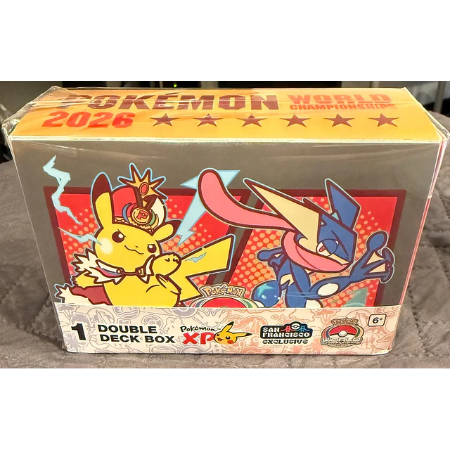 Deck Box Doble - Pokemon World Championship 2026 - San Francisco Exclusive 