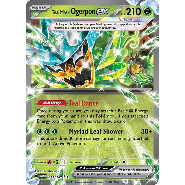 Teal Mask Ogerpon ex - 025/167