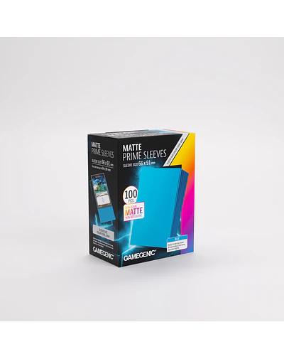 Protectores Gamegenic Matte Prime Sleeves 100 UN - Blue