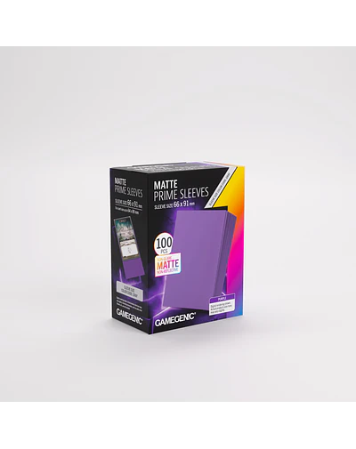Protectores Gamegenic Matte Prime Sleeves 100 UN - Purple