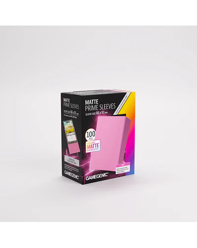 Protectores Gamegenic Matte Prime Sleeves 100 UN - Pink