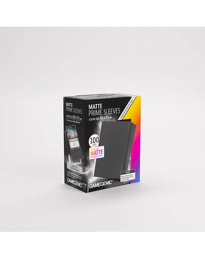 Protectores Gamegenic Matte Prime Sleeves 100 UN - Black