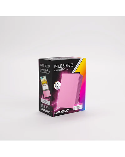 Protectores Gamegenic - Prime Sleeves 100 UN - Pink