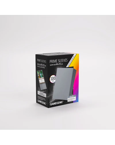 Protectores Gamegenic - Prime Sleeves 100 UN - Dark Grey