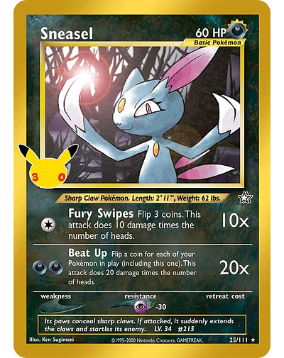 Sneasel - ME: 30th Celebration Classic Collection
