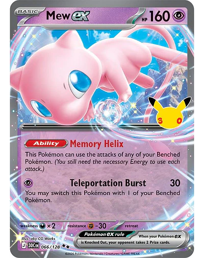 Mew ex - 066/128 - ME: 30th Celebration (30C)
