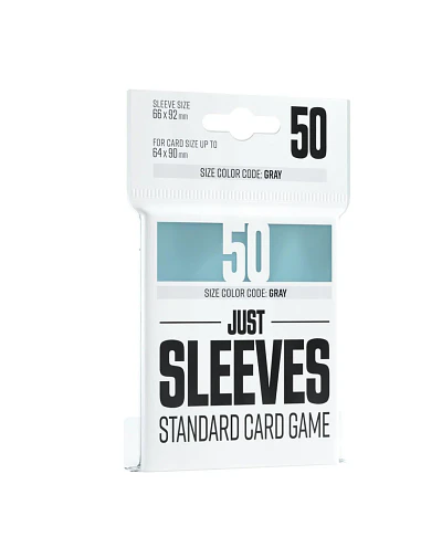 GG BGG SLEEVES JUST SLEEVES STANDARD CARD GAME CLEAR 