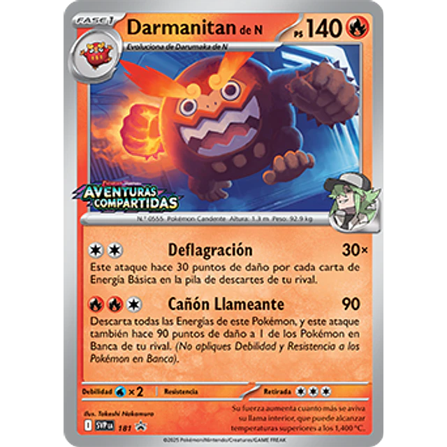 N's Darmanitan - 181 (Prerelease)