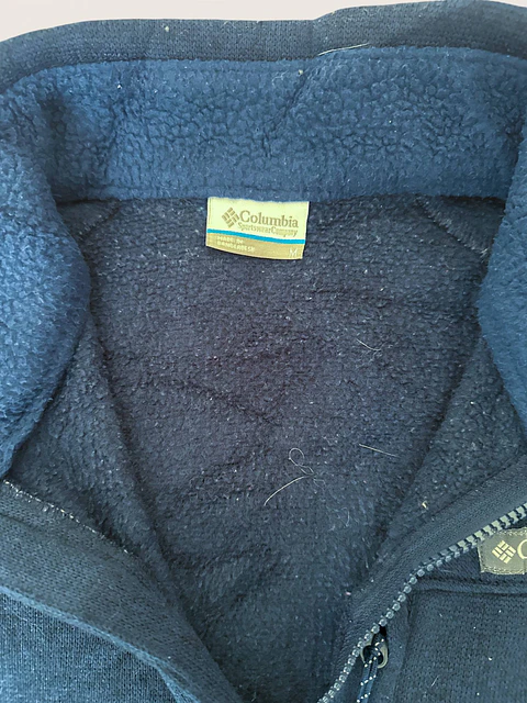 Polerón Columbia Sweater-Fleece con Medio Cierre - Talla M