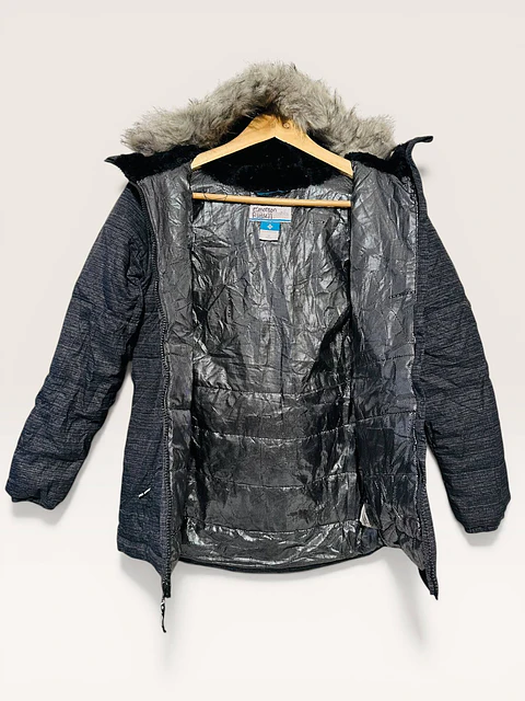 Columbia | Parka Acolchada Niña con Piel Sintética | Talla M (10-12)