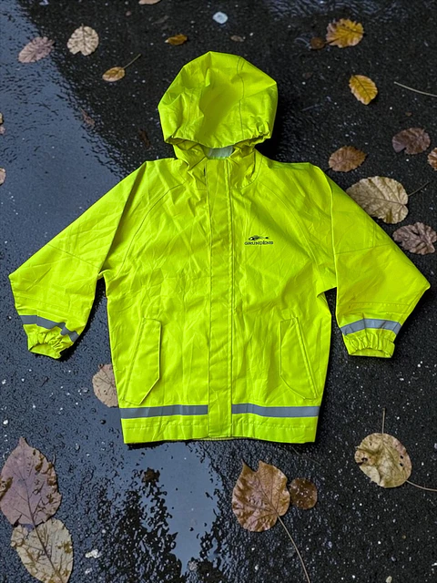 Grundéns | Chaqueta Impermeable Niño Alta Visibilidad | Talla 8