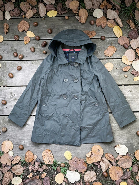 GapKids | Trench Impermeable Niña con Capucha | Talla M (8)