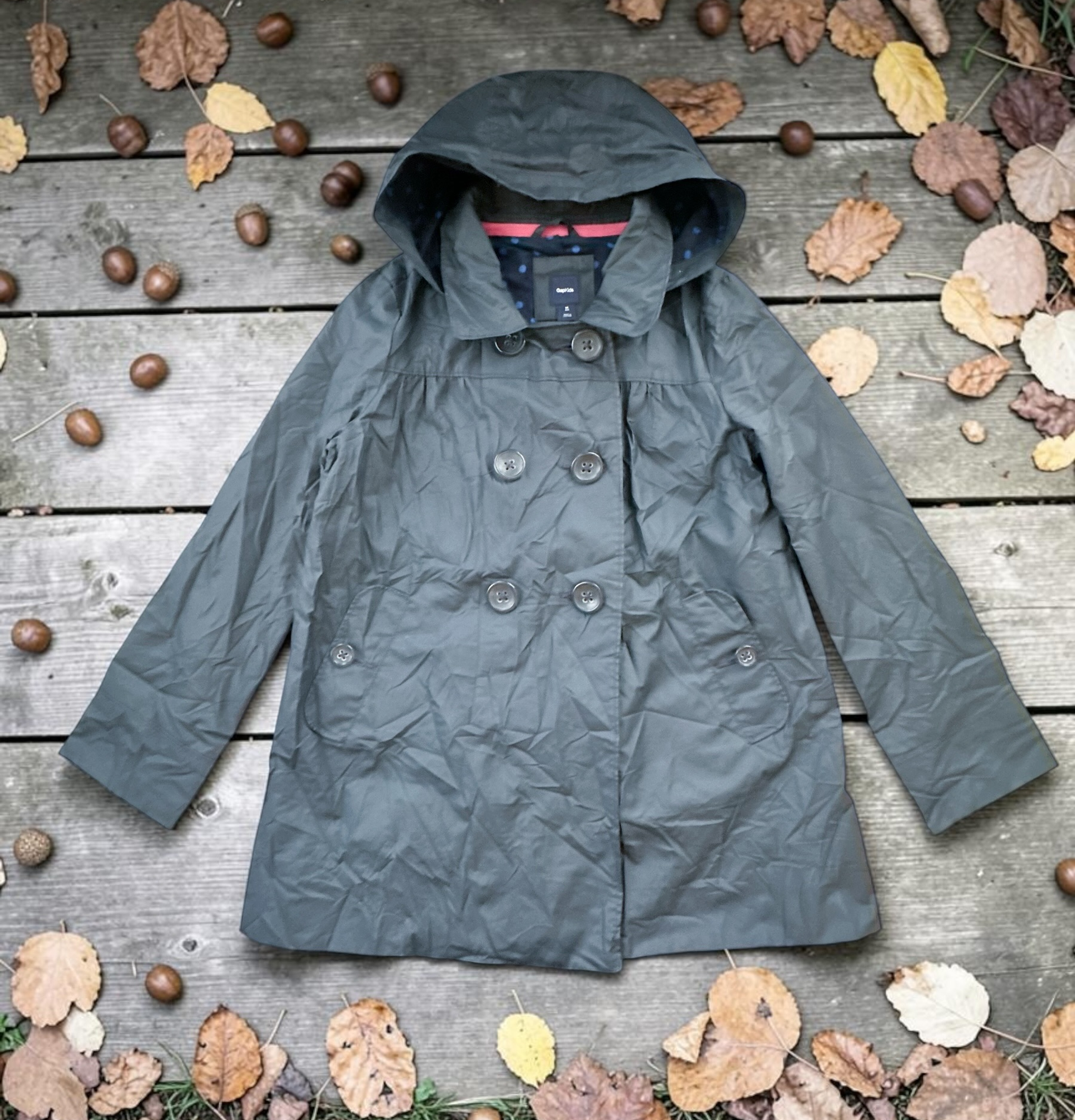 Trench Coat GapKids con Capucha - Talla 8 1