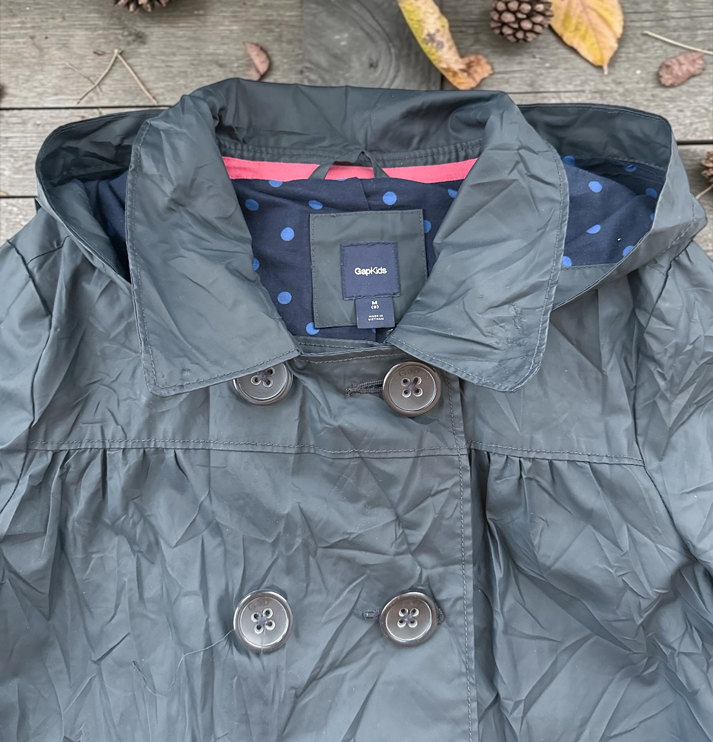 Trench Coat GapKids con Capucha - Talla 8 2