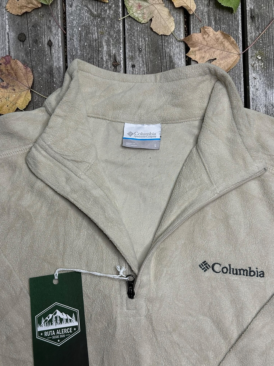 Polar Fleece Columbia Half-Zip – Talla S 2