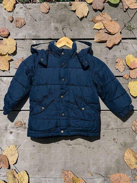 Parka Acolchada Baby Gap con Forro de Polar - Talla 3