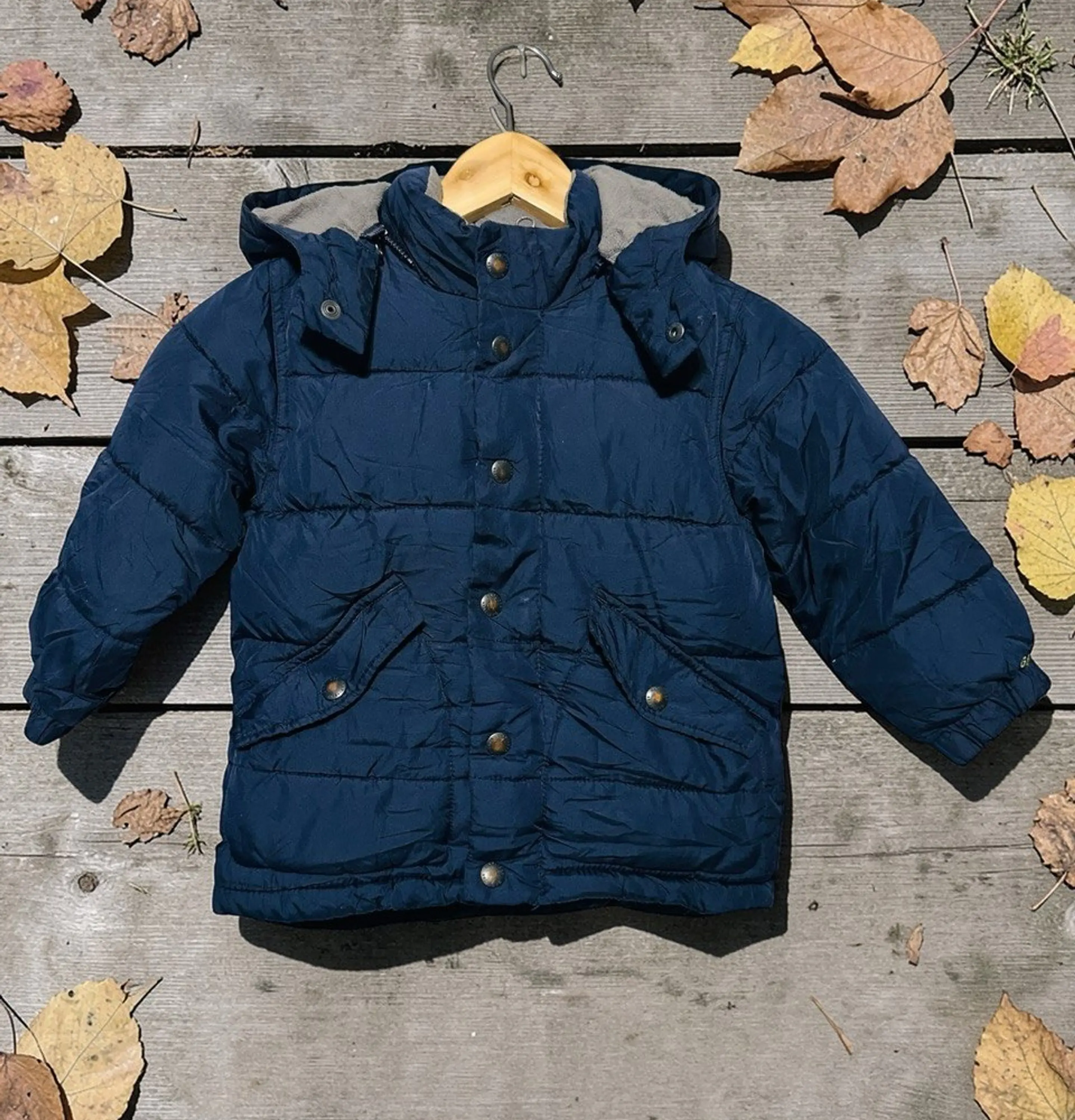 Parka Acolchada Baby Gap con Forro de Polar - Talla 3 1
