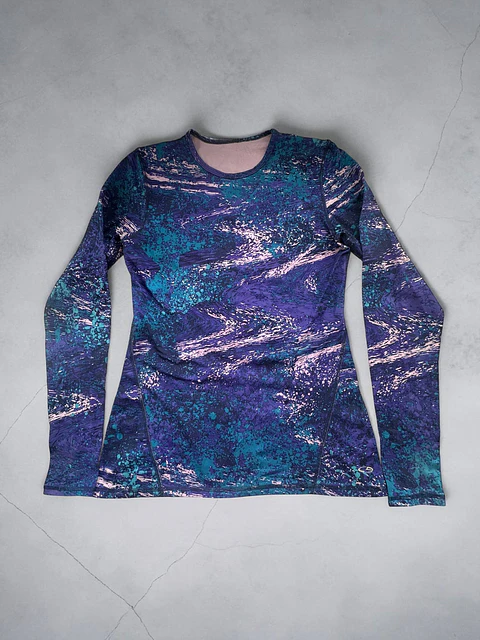 Primera Capa Manga Larga Estampada Mujer | Talla M